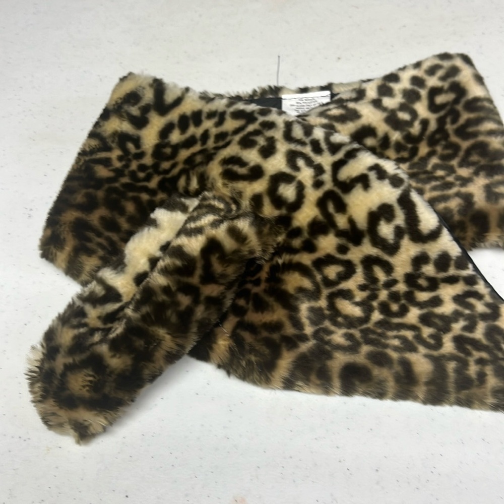 Faux Fur  Scarf Animal Print